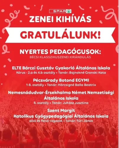 Spar zenei kihívás