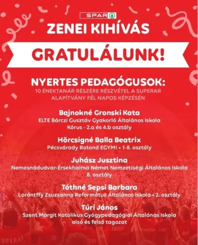 Spar zenei kihívás